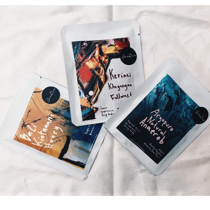 

3 pack Drip Bag Single Origin | 3 Artworks | Saorsa x Miftah Rizaq