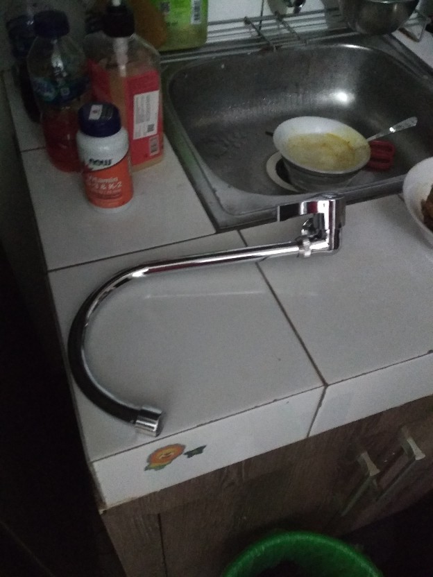 Kran Angsa Kran Cuci Piring Leher Lebar. Handle Bagus. Kran Sink
