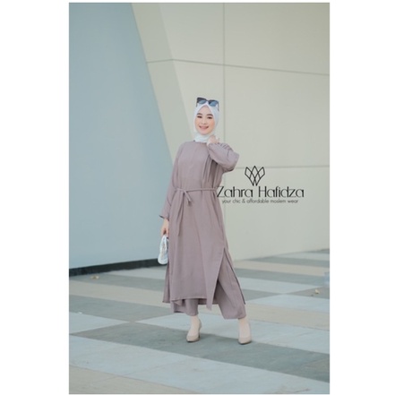 Gamis | gamis tunik | stelan tunik | busana muslim | set tunik | long tunik |