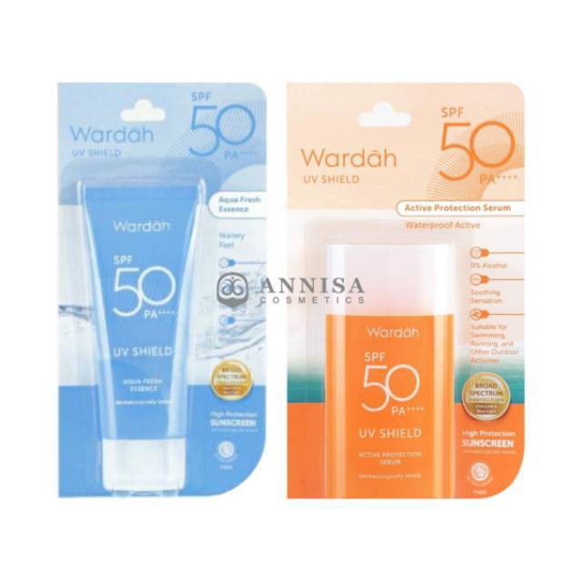 Wardah UV Shield SPF 50 PA++++ | Wardah UV Shield Essential Sunscreen Gel SPF 30 PA+++