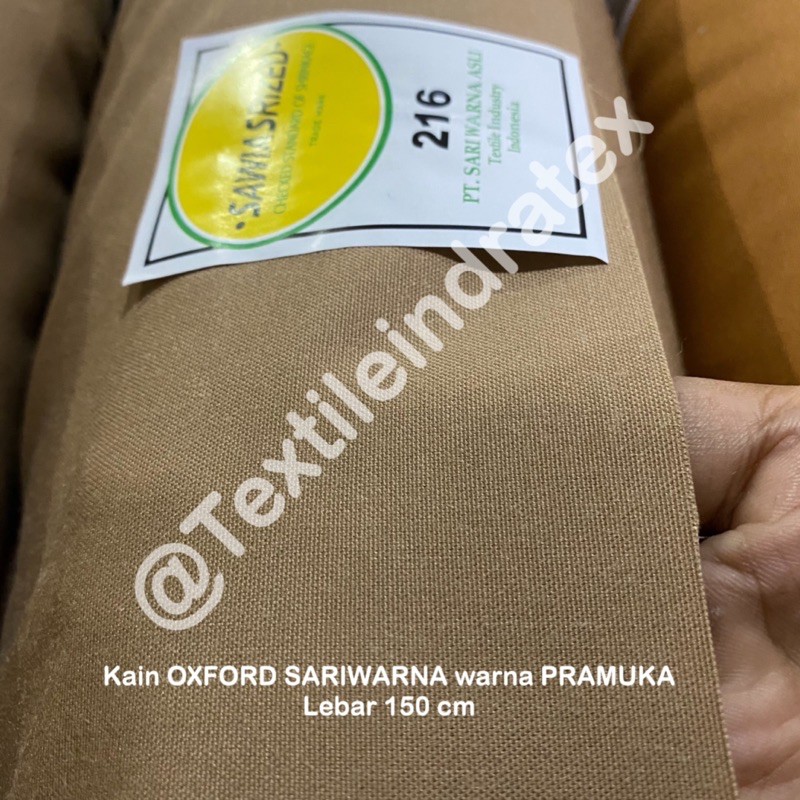 ( per 1 roll ) KAIN OXFORD SARI WARNA PRAMUKA SARIWARNA SWAICHI LEBAR 150 CM BAHAN BAJU SERAGAM PRAMUKA