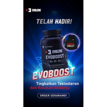 0Evolene EVOBOOST 60 Caps Kapsul Evo Boost Testoterone Booster Testobooster BPOM HALAL MUI