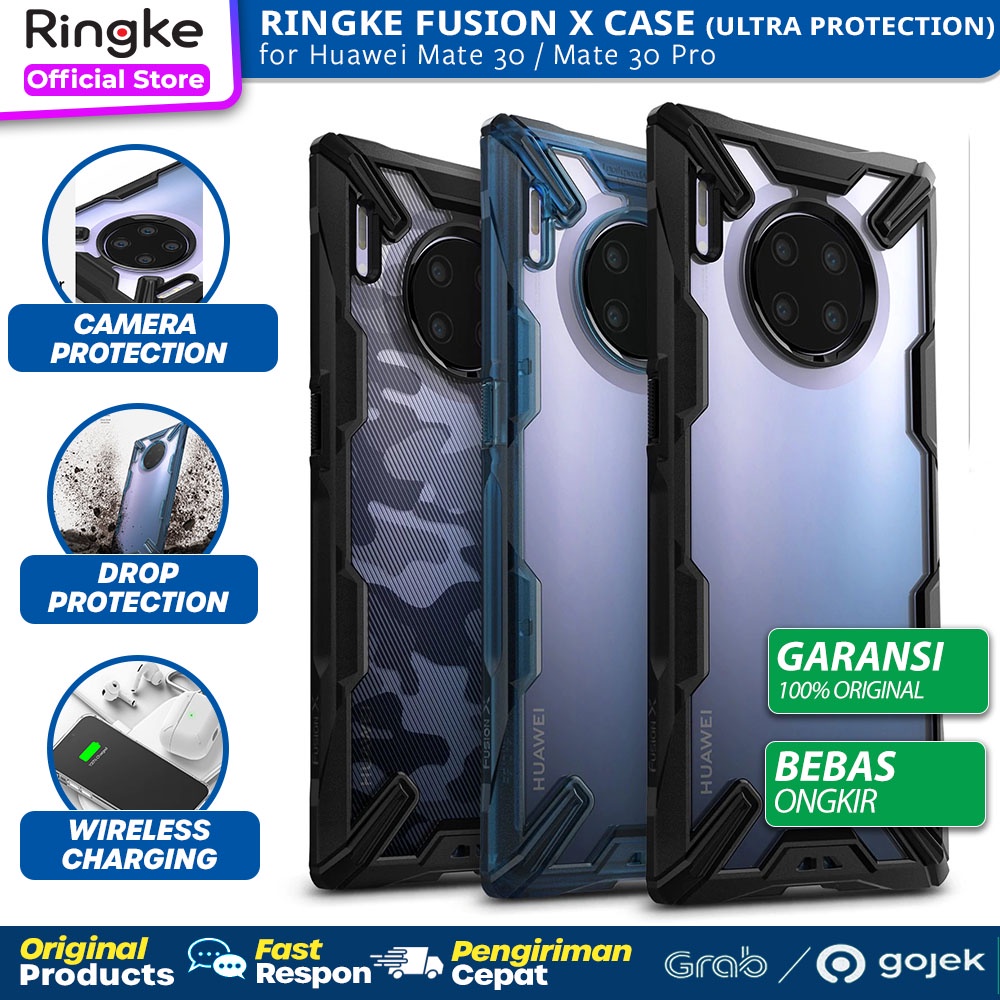 Original Ringke Fusion X Case Huawei Mate 30 Pro & Mate 30 - Ultra Tough & Anti Crack Casing & Cover