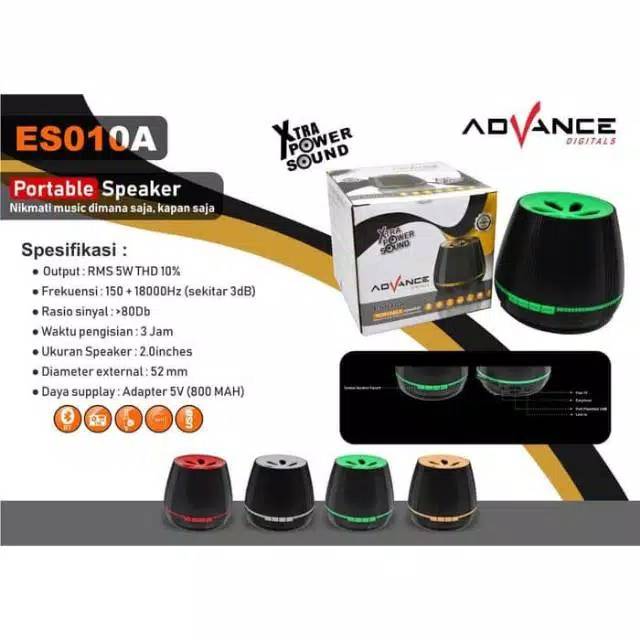 Speaker Portable Advance ES010A Bluetooth