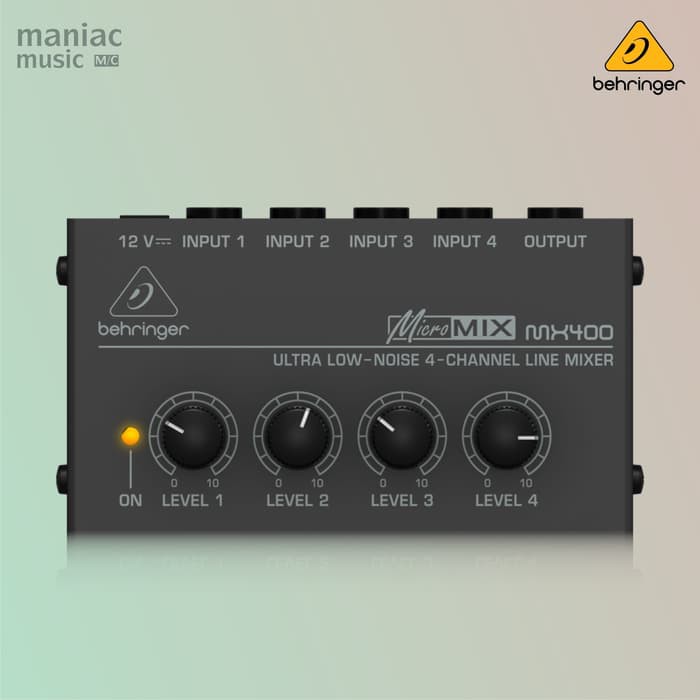 Langsung_Order Behringer MX400 (Mixer, 4-Channel, Line Input, Mini Compact Size)