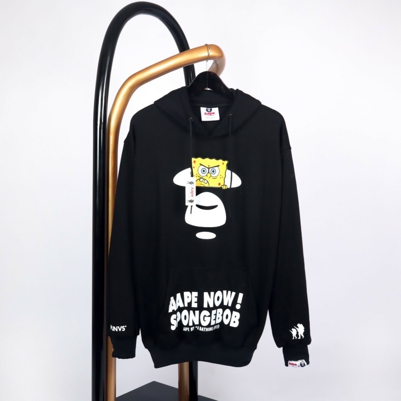 HOODIE A BATHING APE X SPONGEBOB NOW FULLTAG&LABEL// SWEATSHIRTS AAPE X SPONGEBOB JAKET ORIGINAL