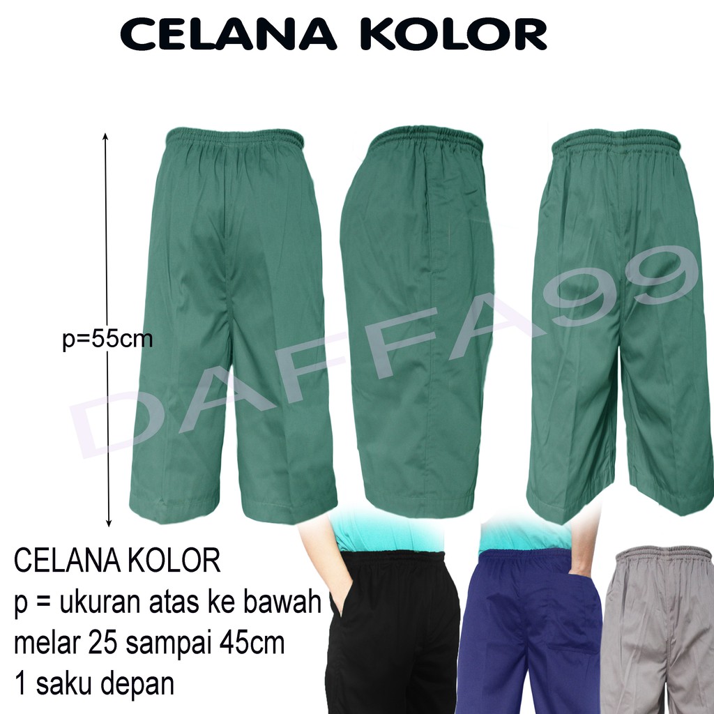 Celana kolor pria  /  Celana komprang pak tani