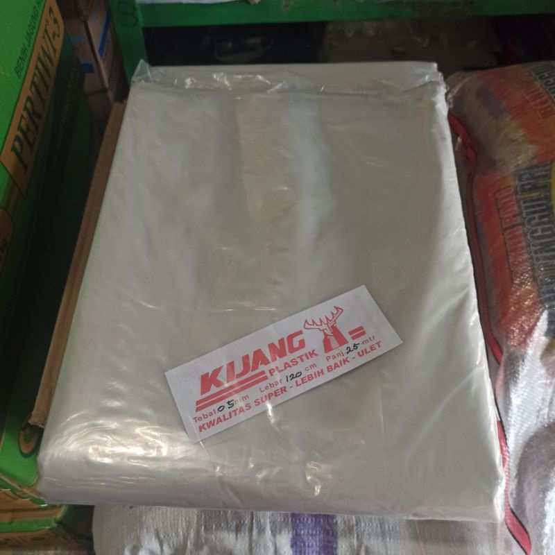 PLASTIK KIJANG TEBAL 0,5 LEBAR 120 CM PANJANG 25 M