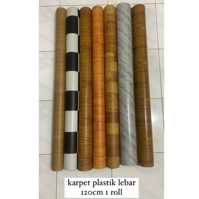 [1 ROLL = 17 Meter] PERLAK KARPET PLASTIK LANTAI ROL VINYL VINIL / TAPLAK MEJA