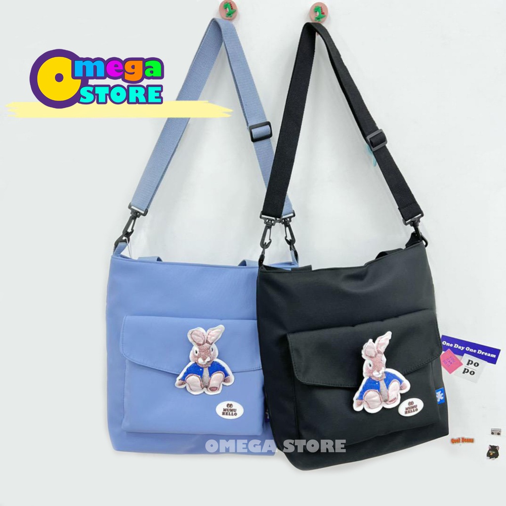 Totebag Wanita Pria Slempang Sekolah Fashion Wanita Remaja Korean Style Quotes Motif Cute --265