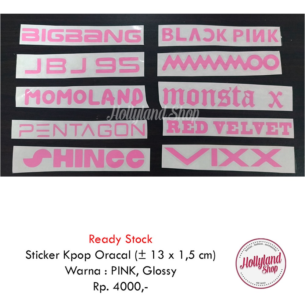 

Sticker Cutting Pink Glossy 3pcs Treasure Ateez Bigbang ENHYPEN Red Velvet dll Unofficial