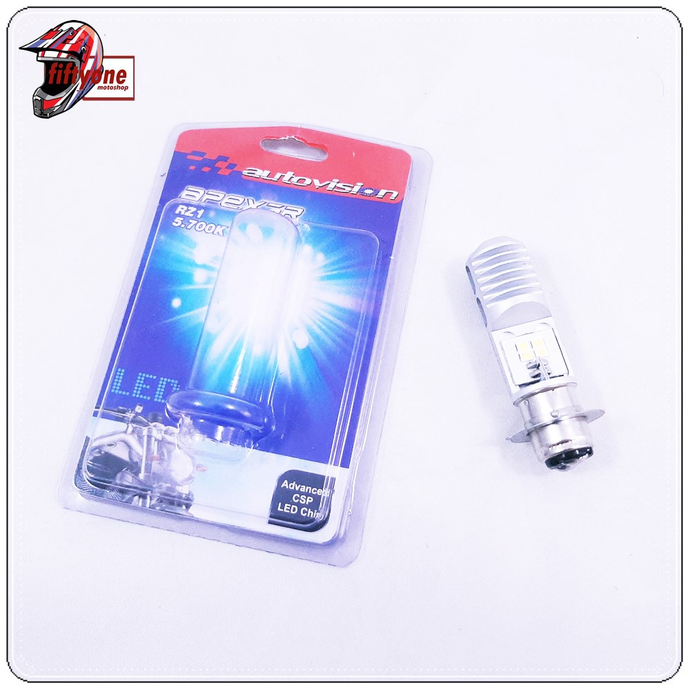 Lampu Motor LED Autovision Socket H6 Putih Variasi