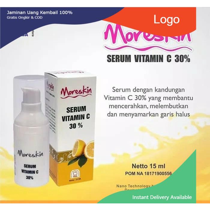 MORESKIN SERUM VITAMIN C 30 serum vitamin c collagen  serum vit c serum wajah