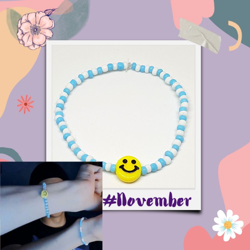 Q The Boyz Inspired Bracelet | Gelang Q The Boyz | Gelang Smile | Smiley Bracelet