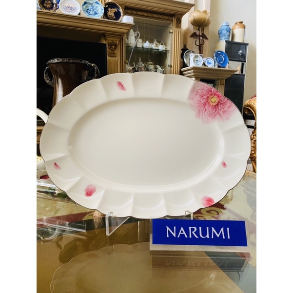 Piring Saji Narumi Peonia Serving  Plate Mewah Cantik