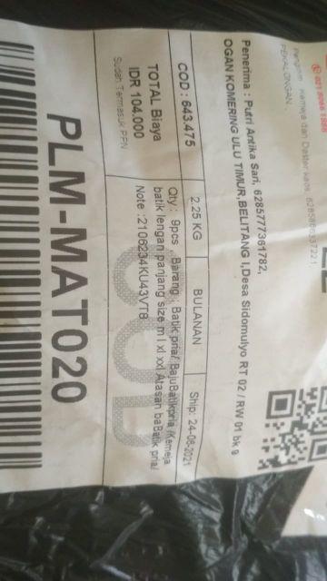 Batik Pria/ Bajubatikpria /kemeja Batik Lengan Panjang Size M L Xl Xxl Atasan Batik Seragam Terlaris