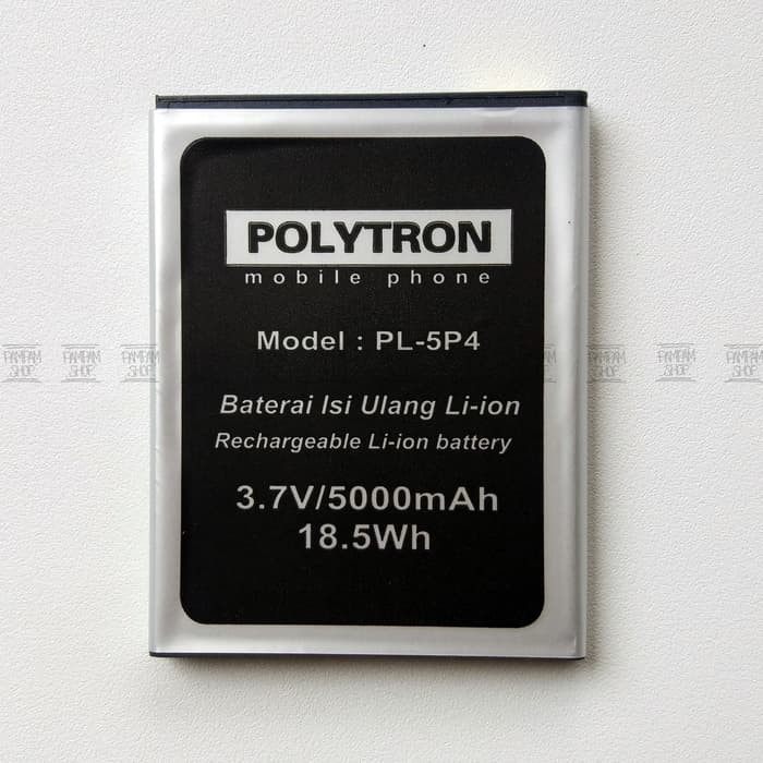 Baterai Polytron W3430 Crystal 2 II PL-5P4 PL5P4 Double Power Original Batre Batrai Handphone