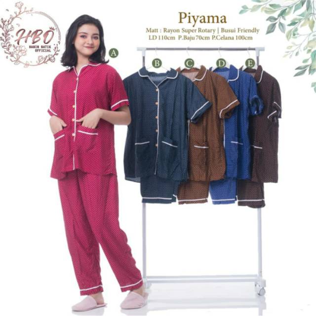 PIYAMA 01 - Piyama Set Celana - Piyama Katun Premium - Piyama Adem Murah