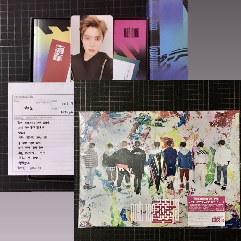NCT 127 Chain CD+DVD Full Album Limited Edition Photo Card Mark & Empathy Jaehyun PC+Jeno Dream Card