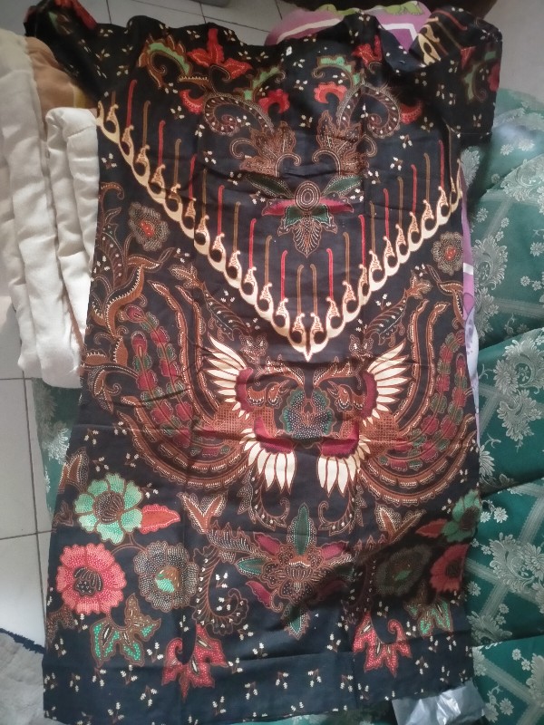 Batik Couple Keluarga Sania Ruffle Ori Ndoro Jowi Dnt Kupu Kuning