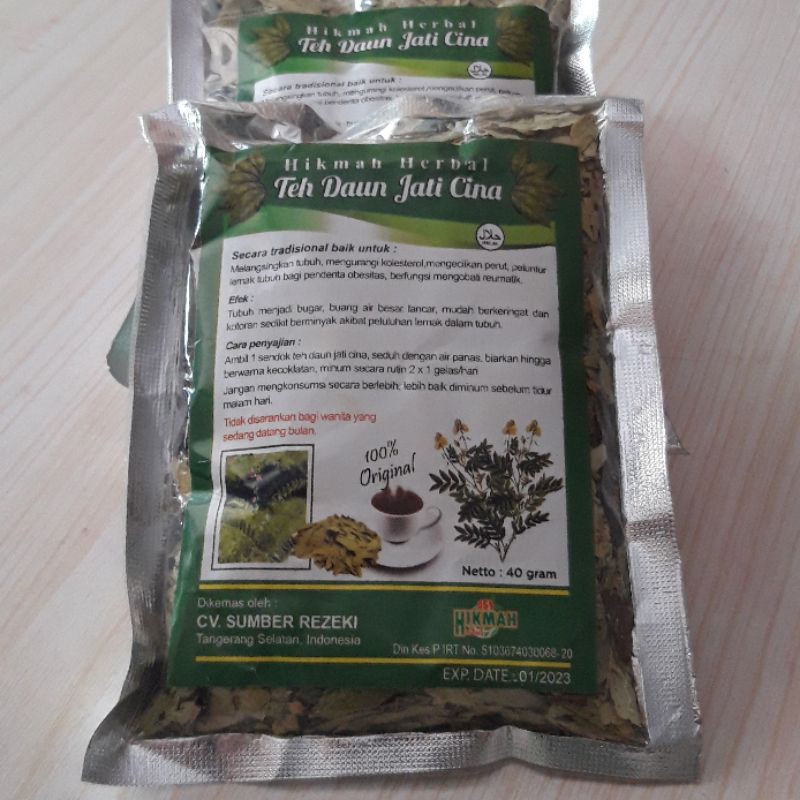 Teh Daun Jati Cina Teh Herbal Peluntur Lemak Tubuh - Teh Pelangsing Diet