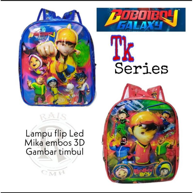 Tas Ransel Sekolah Dasar Paud TK LED Gambar Timbul Murah