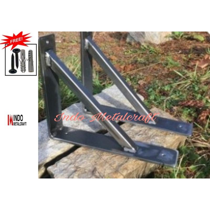 Rak dinding siku L/ besi siku ambalan dinding/