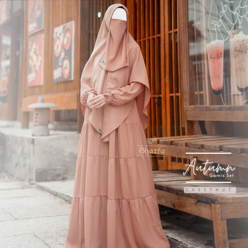 GAMIS SET AUTUMN BY SHAZFA HIJAB | SET AUTUMN BY SHAZFA HIJAB | GAMIS TORINO | GAMIS REMPEL | GAMIS 