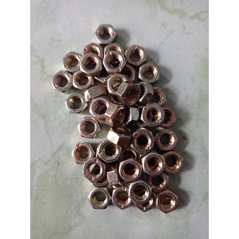 1 pack mur 6mm kuning/mur untuk baut kunci 10