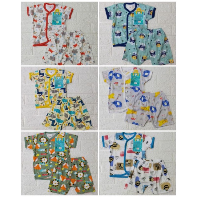 SETELAN PENDEK LIBBY NEWBORN S M L LL XL XXLPIYAMA OBLONG