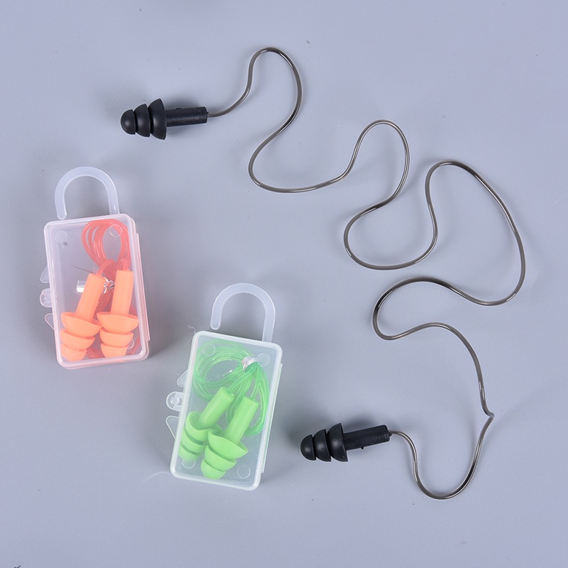 &lt; E2id &amp; &gt; Earplugs Bahan Silikon Anti Air Untuk Earphone