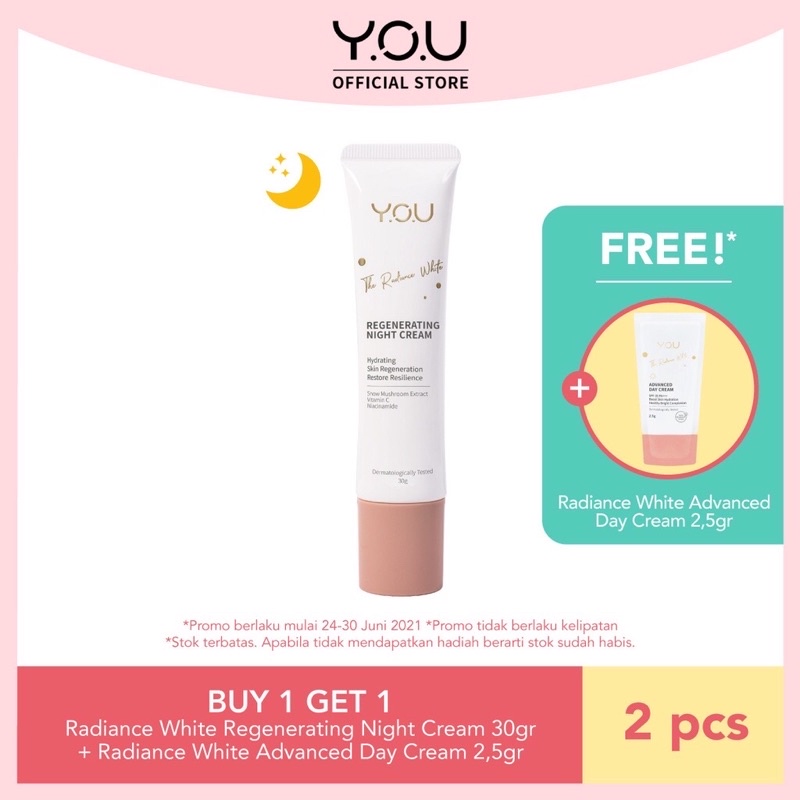 YOU The Radiance White Night Gel/ Night Cream 30g