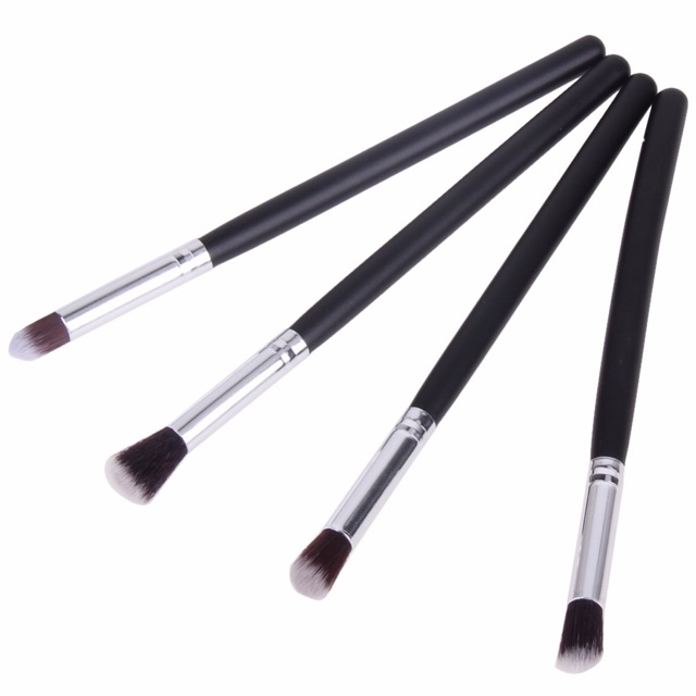 Blending Eyeshadow Make Up Brush 4 PCS  - Black