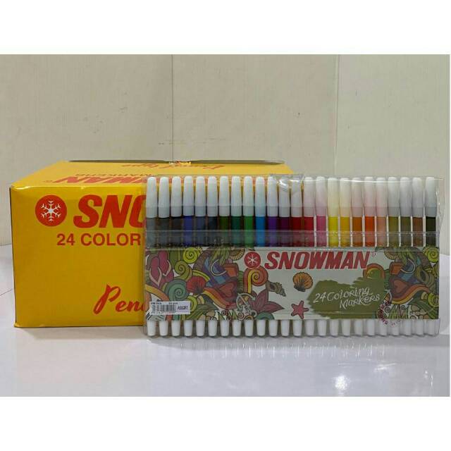 

SPIDOL SNOWMAN Marker 24 Warna