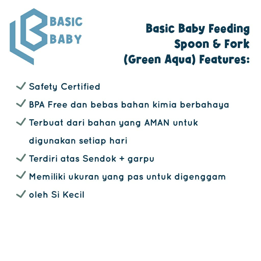 Basic Baby Feeding Spoon &amp; Fork SF01