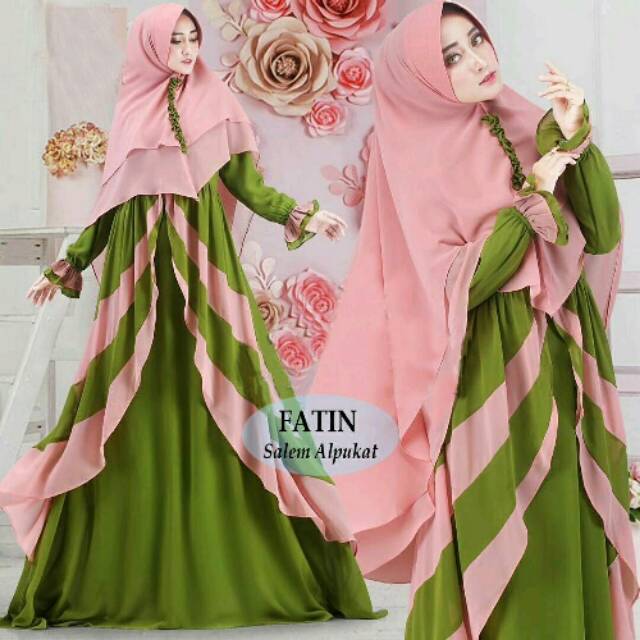 (RBN) || set gamis fatin syar'i + khimar