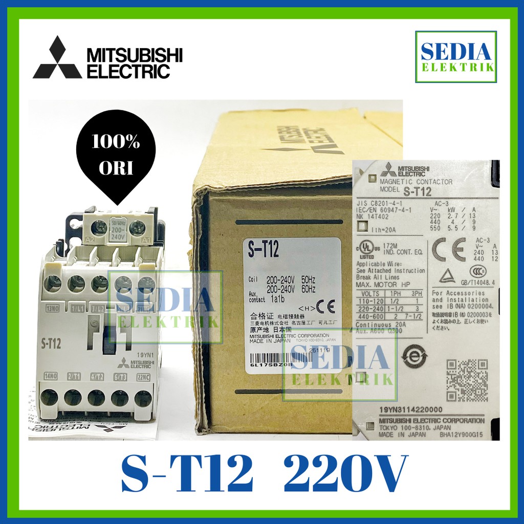 S-T12 ST-12 ST 12 Kontaktor Contactor Mitsubishi