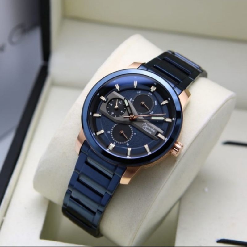 ALEXANDRE CHRISTIE AC 6562 BLUE ROSEGOLD