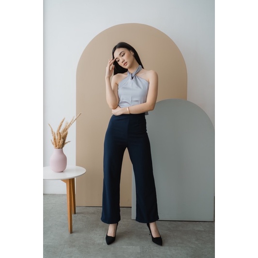 LINCOLN Top - Sreca Clothing | Halter Top Satin | Tank Top Wanita