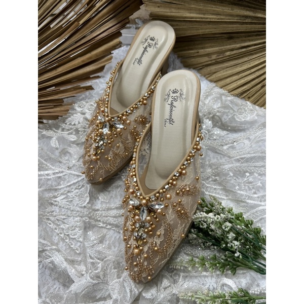 sepatu Rafaizoutfit sepatu wedding Alena nude tinggi 7cm tahu