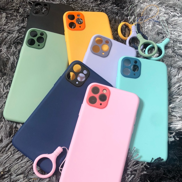 Case Iphone 6 Plus / Xs max /  11 Pro / 11 Pro Max Soft Case Warna Ring Candy