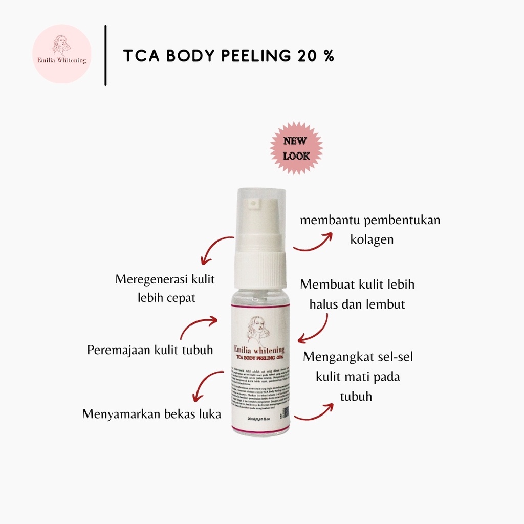 TCA Body Peeling 20% 20ml Emilia Whitening