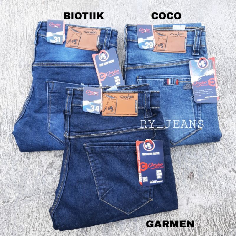 Celana jeans pria celana panjang pria pensil jeans cmje