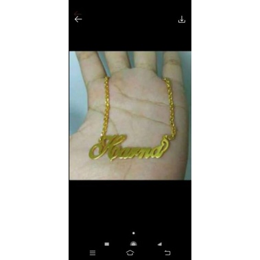 kalung nama custom