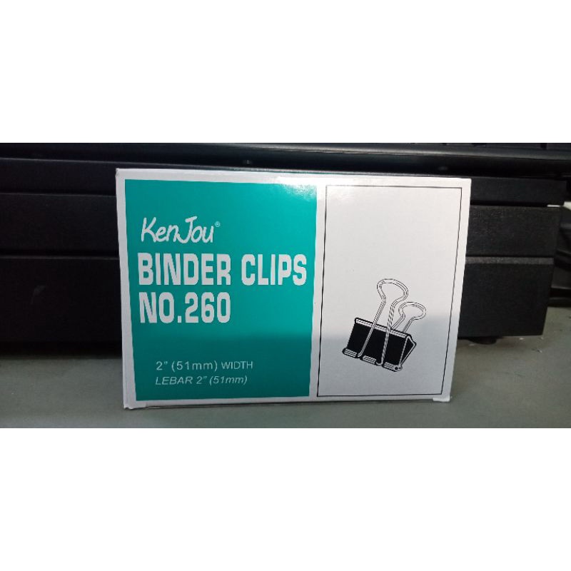 Binder Clips / Klip / Penjepit Kertas Kenjou No. 260