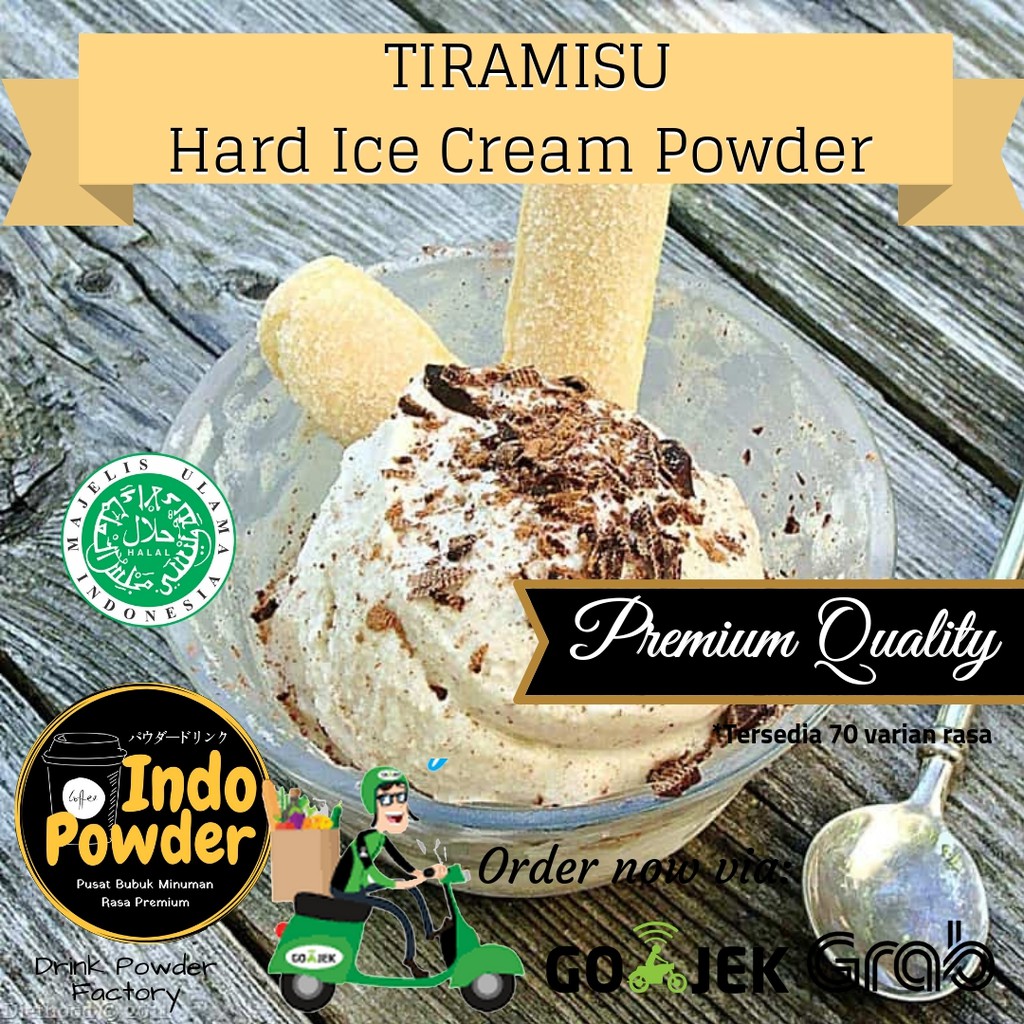 Bubuk ICE CREAM rasa TIRAMISU 1Kg - Bubuk es Krim rasa Tiramisu 1Kg