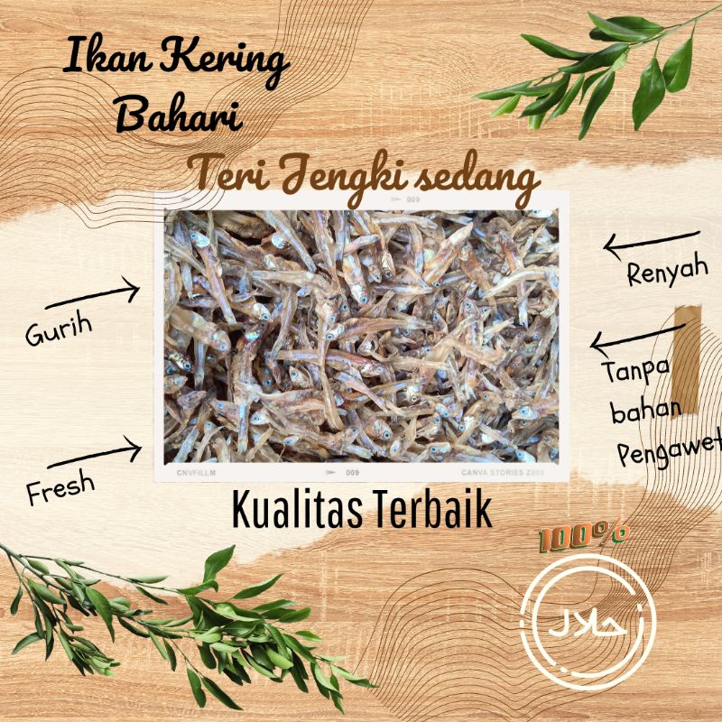 

[TERBARU] TERI JENGKI PUTIH TAWAR (Tidak Asin) MURAH KUALITAS PREMIUM