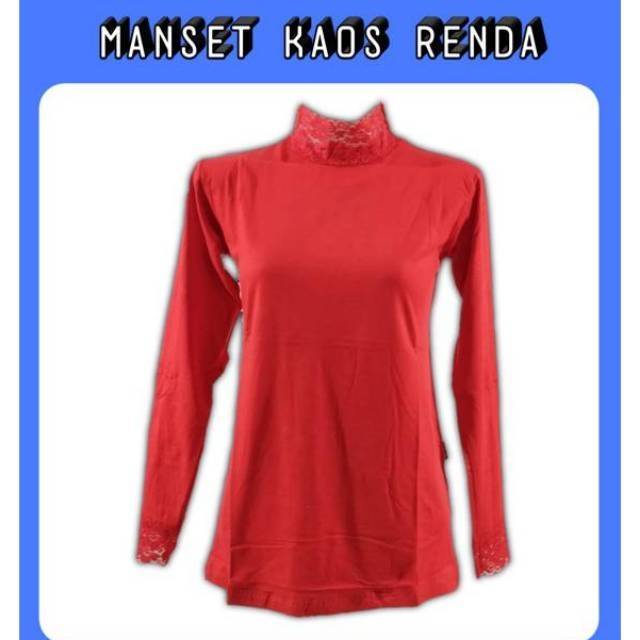 Manset Kaos Renda Bahan Rayon Super