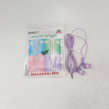 Headset Earphone MUSIC ANGEL MACARON + MIC Extra Bass Qp-006+ Earphone Stereo