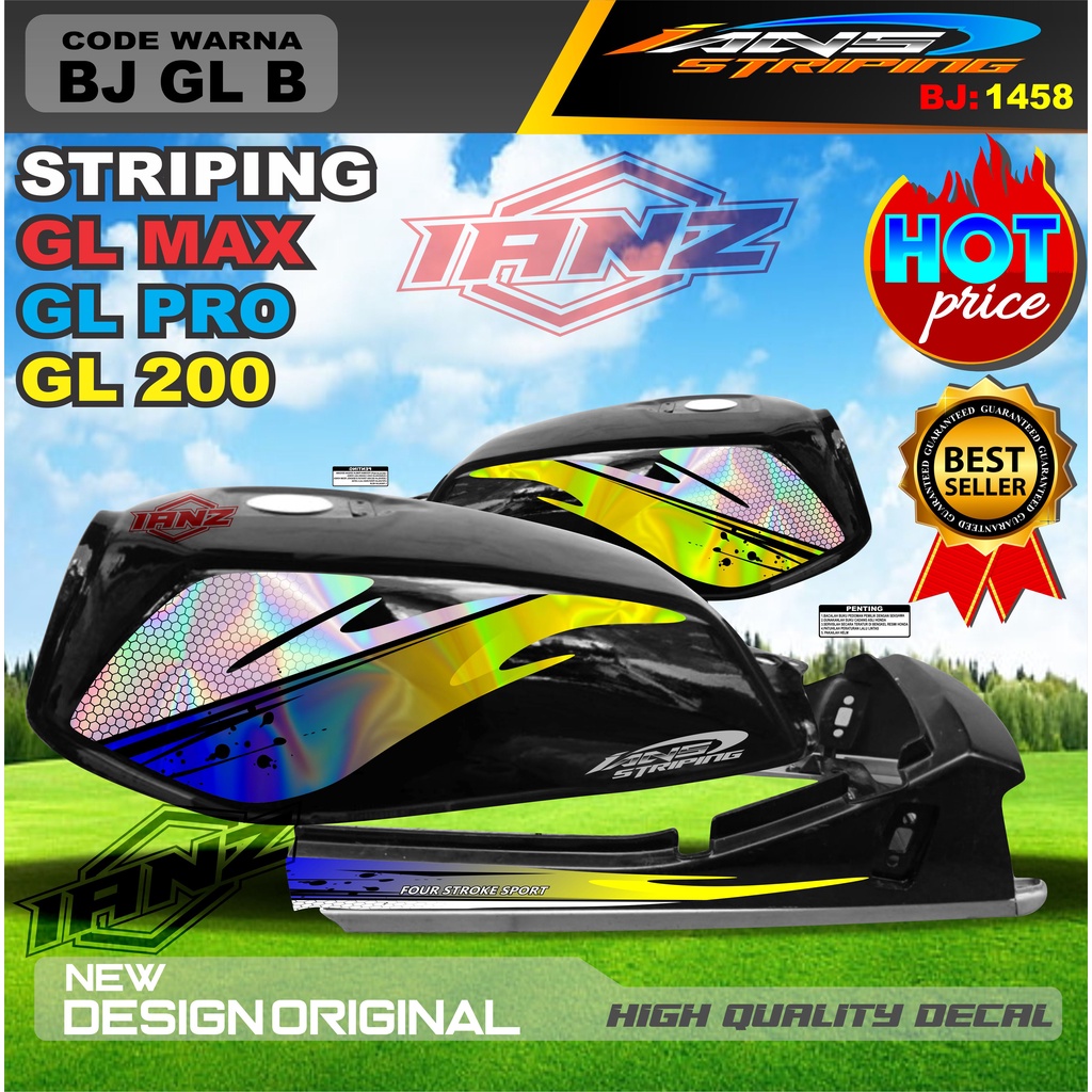 STICKER STRIPING GL PRO HOLOGRAM / STRIPING GL PRO MAX VARIASI HOLOGRAM / STRIPING GL